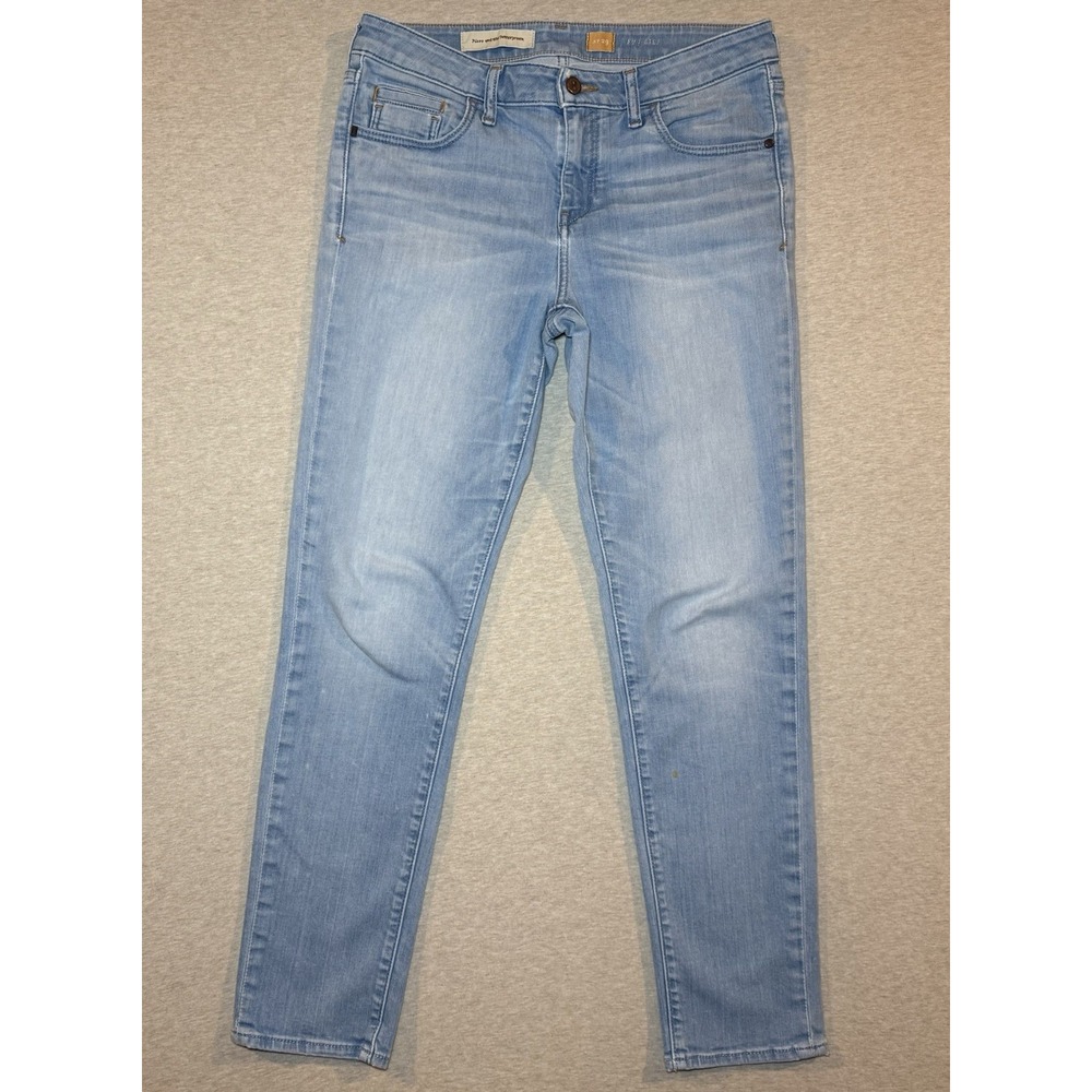 Pilcro Woman's Light Wash Strech Blue Jeans Size 29 Slim Fit